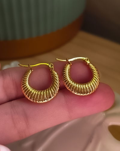 Argollas Facetadas 2cm AD