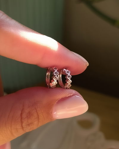 Argollas Cristal 1cm AB