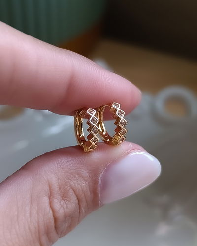 Argollas Cristal 1cm AD