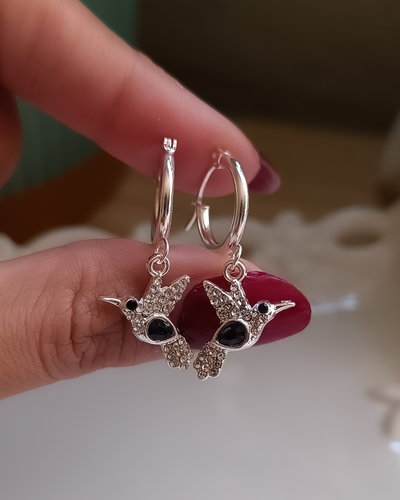 Argollas Colibrí Negro AB