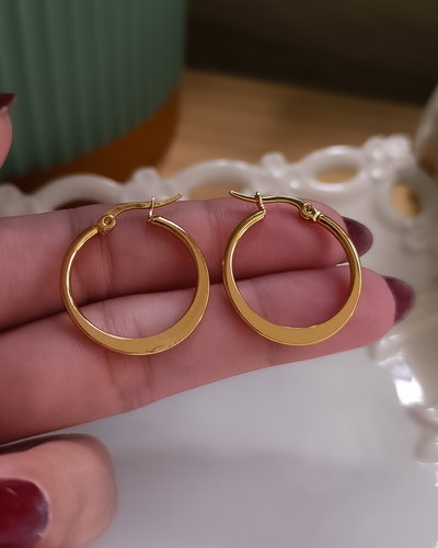 Argollas Planas 2.5cm AD