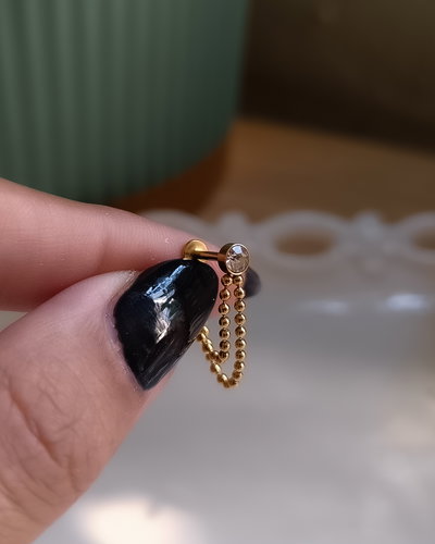 Piercing cubic y cadenas Bolitas AD