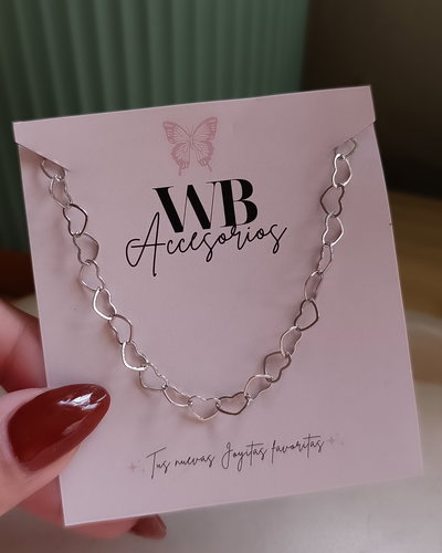 Pulsera Corazones AQ