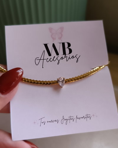 Pulsera Semirrígida Cubic AD