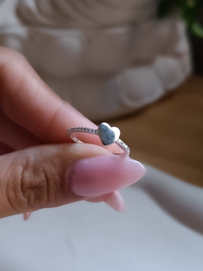 Anillo Corazón con Cubic