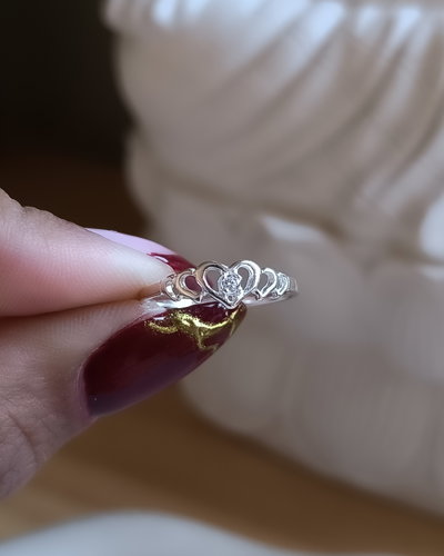 Anillo Corazon Con Cubic