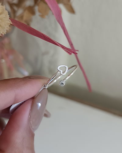 Anillo Corazón y Cubic AB