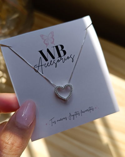 Conjunto Corazón Pasante Cubic 45cm