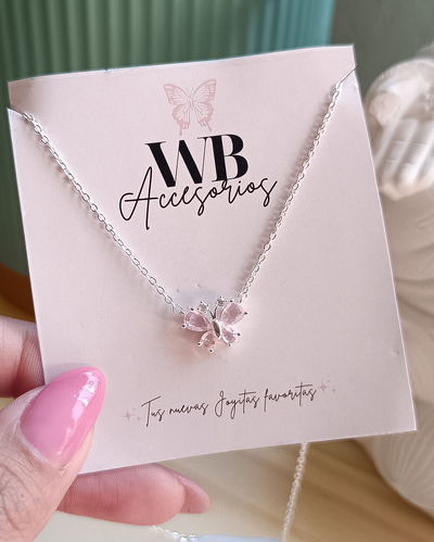 Conjunto Mariposa Rosa