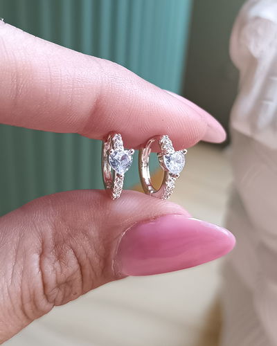 Argollas Corazón Cubic AB