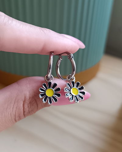 Argollas Margaritas Negro AQ