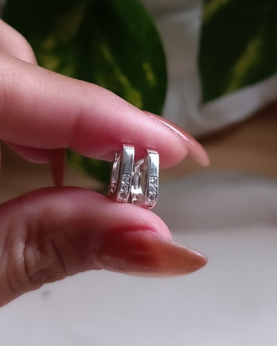Argollas Hanna Cubic 1.2cm AB