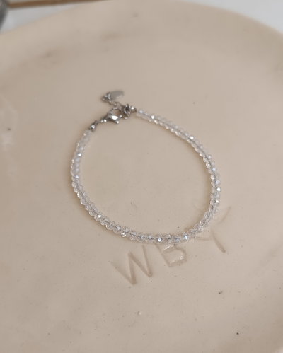 Pulsera Cuentas Blancas 