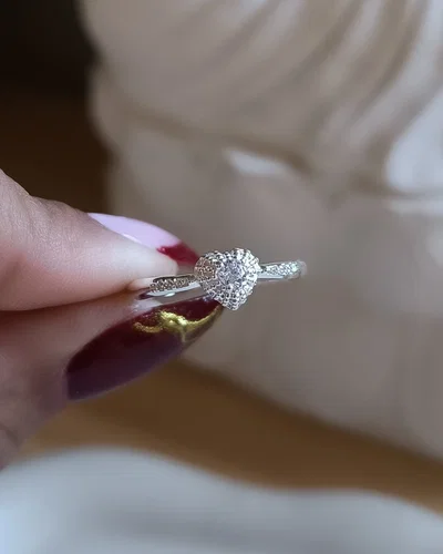 Anillo Corazon con Cubic PL