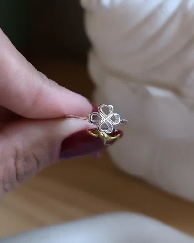 Anillo Trebol de corazones PL
