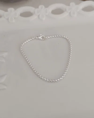 Pulsera Rolo Cuadrada Fina 18cm 