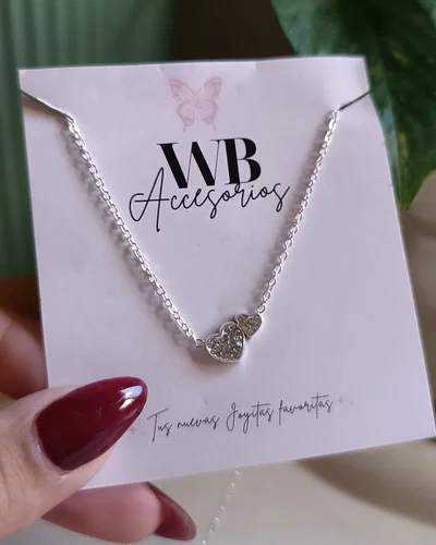 Conjunto Dos corazones Cubic AB