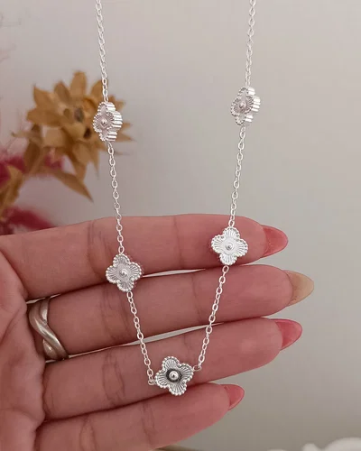 Conjunto V.C 5 Flores Gris AB