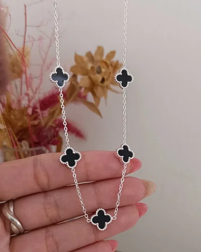 Conjunto V.C 5 Flores Negro AB