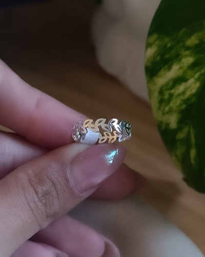 Anillo hojitas AB