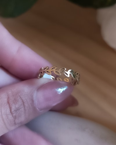 Anillo hojitas AD
