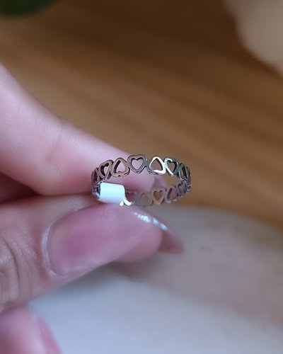 Anillo Corazones 2 AQ