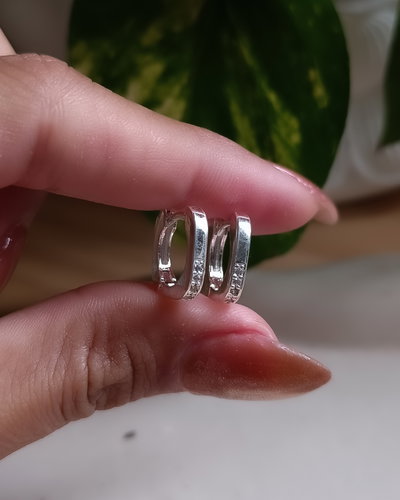 Argollas Hanna Cubic 1.5cm AB