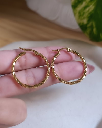 Argollas Torzadas 3cm AD