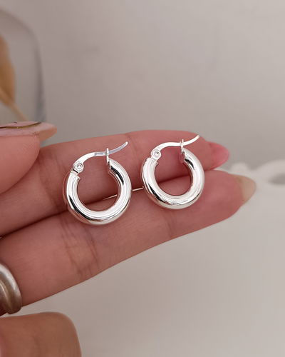 Argollas Infladas 1.7cm AB