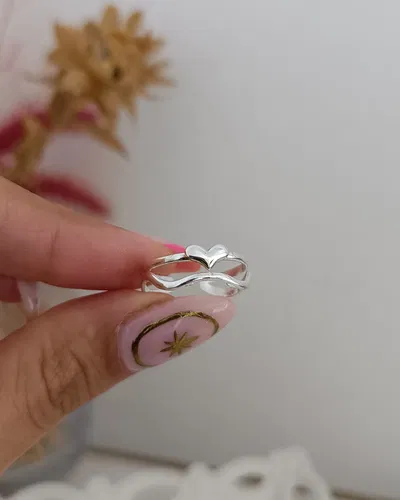 Anillo Corazon Doble Regulable AB
