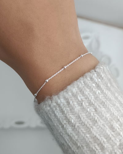 Pulseras Bolitas 2mm PL 18 a 21cm