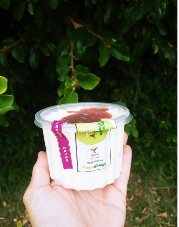 Yogur griego x 250gr con dulce de frutos rojos sin azúcar