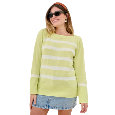 Sweater Bahía Rayado Verde 