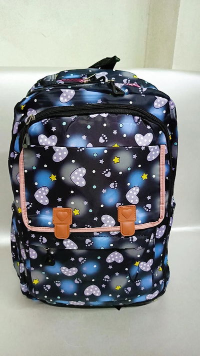 Mochila Kawaii con Organizador Galaxia Negro