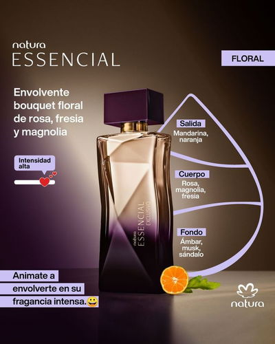 Perfume Essencial Exclusivo femenino 100ml Natura 