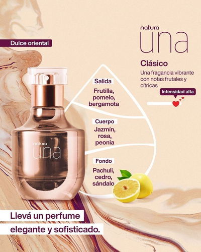 Perfume UNA Clásico femenino 50ml Natura 