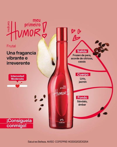 Perfume Humor Meu Primeiro femenino 75ml Natura 