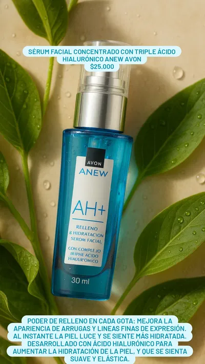 Sérum Facial Concentrado con Triple Ácido Hialurónico Anew Avon