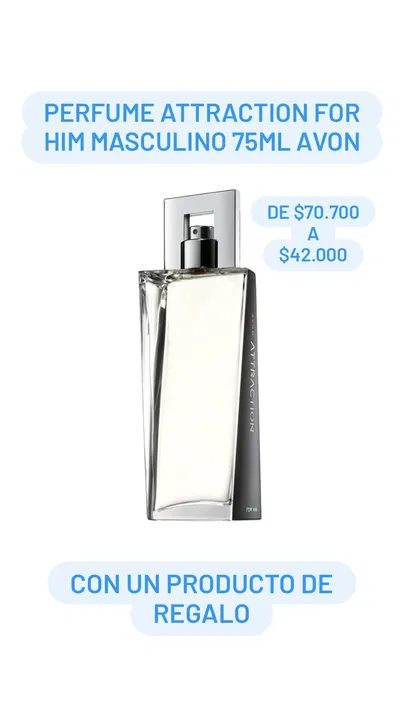 Perfume Attraction for Him masculino 75ml Avon