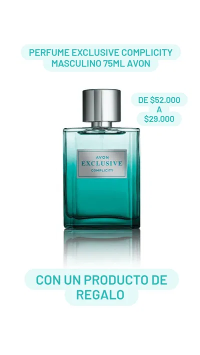 Perfume Exclusive Complicity masculino 75ml Avon