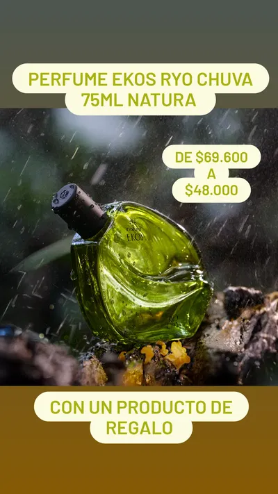 Perfume Ekos Ryo Chuva 75ml Natura