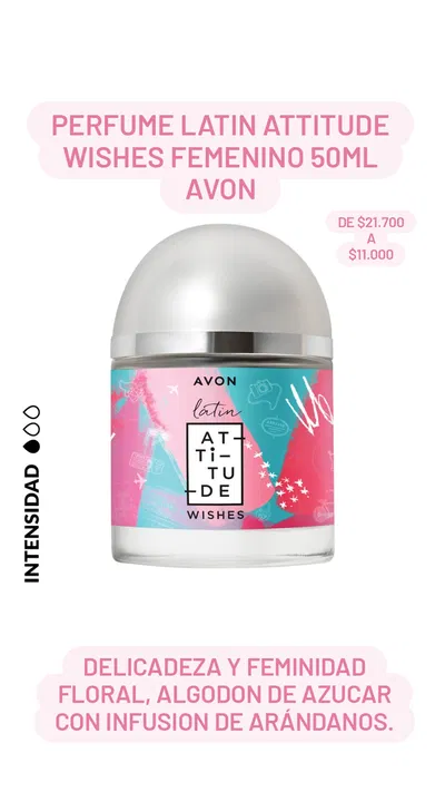 Perfume Latin Attitude Wishes femenino 50ml Avon