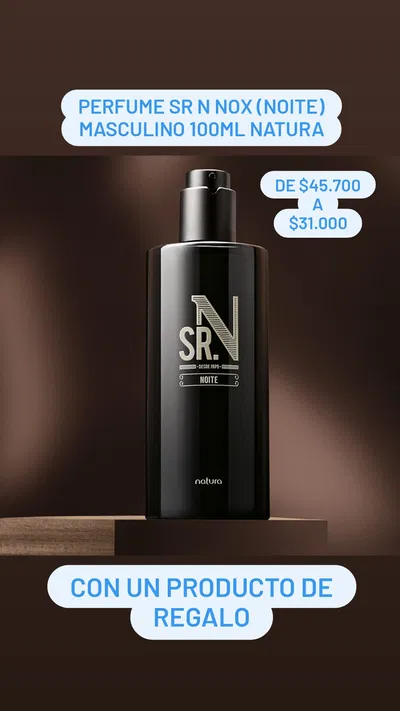 Perfume Sr N Nox (Noite) masculino 100ml Natura