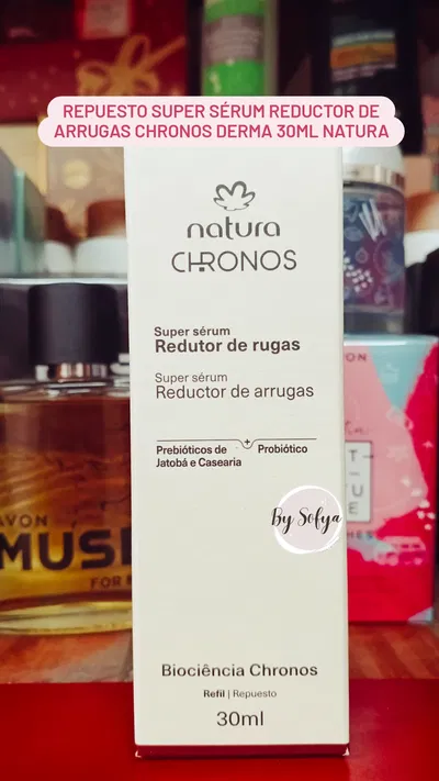 Repuesto Super Sérum Reductor de Arrugas Chronos Derma 30ml Natura