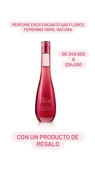 Perfume Ekos Encanto Das Flores femenino 100ml Natura