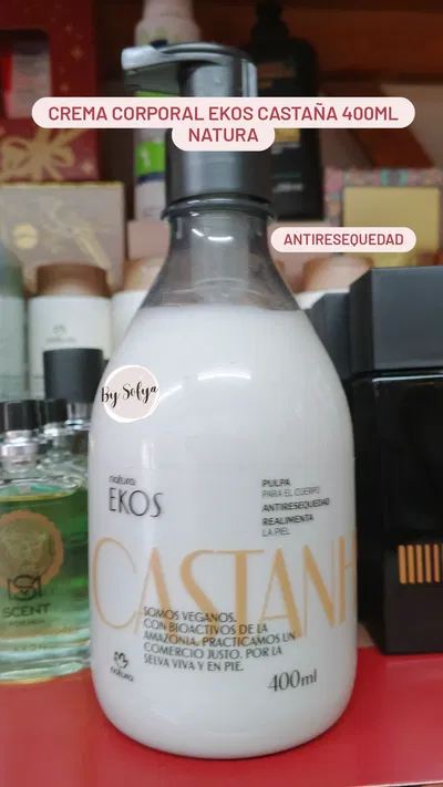 Pulpa Hidratante Corporal Ekos Castaña 400 ml Natura