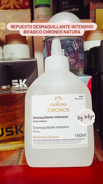 Repuesto Desmaquillante Intensivo Bifásico Chronos Derma 150ml Natura