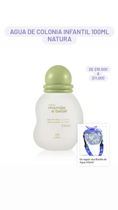Agua de Colonia Infantil 100ml Natura