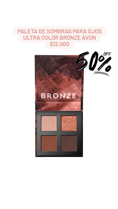 Paleta de Sombras para Ojos Ultra Color Bronze Avon