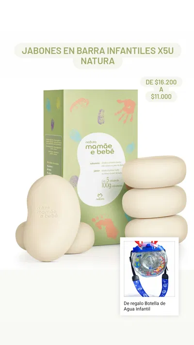 Jabones en Barra Infantiles x5U Natura